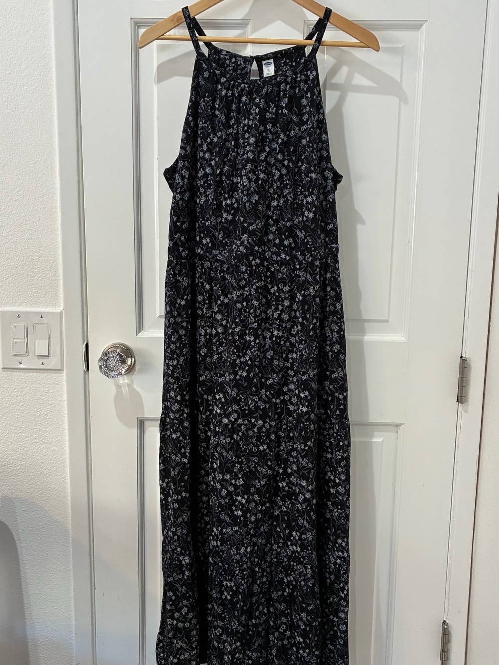 Old Navy Ditsy Floral Print, Waist-Defined Maxi Dress